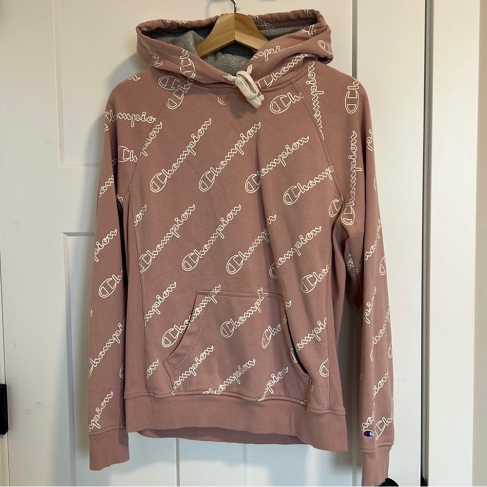 Authentic Champion Hoodie Size M Soft Rose Shade of Pink